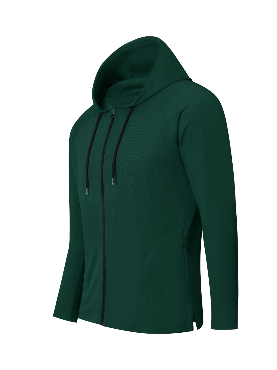 Sun Smart Full Zip Hooded Long Sleeve Shirt