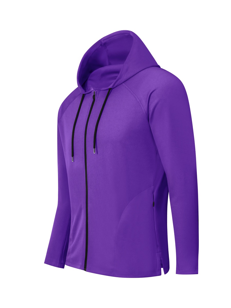 Sun Smart Full Zip Hooded Long Sleeve Shirt