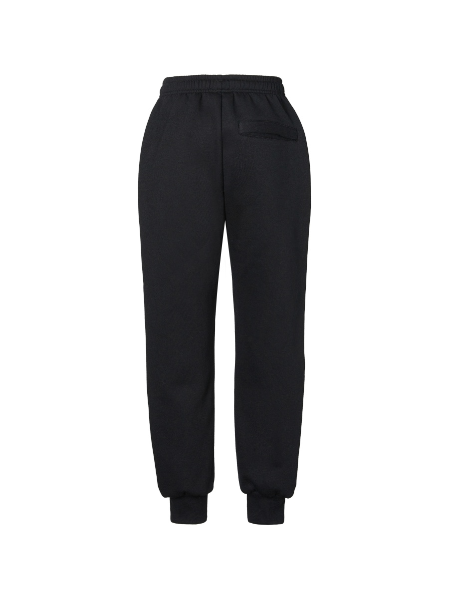 Double Knee Fleece Track Pants with Ribbed Cuffs