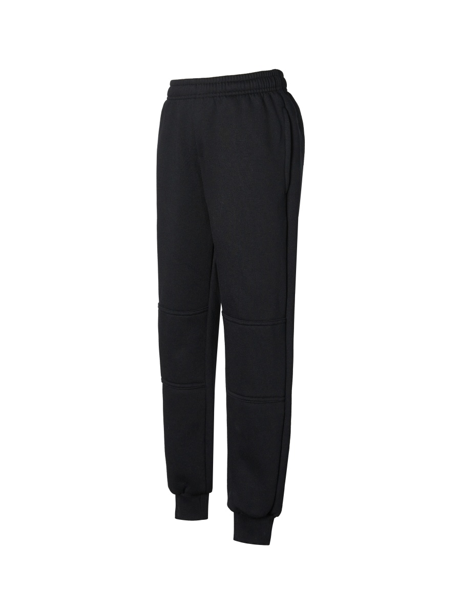 Double Knee Fleece Track Pants with Ribbed Cuffs