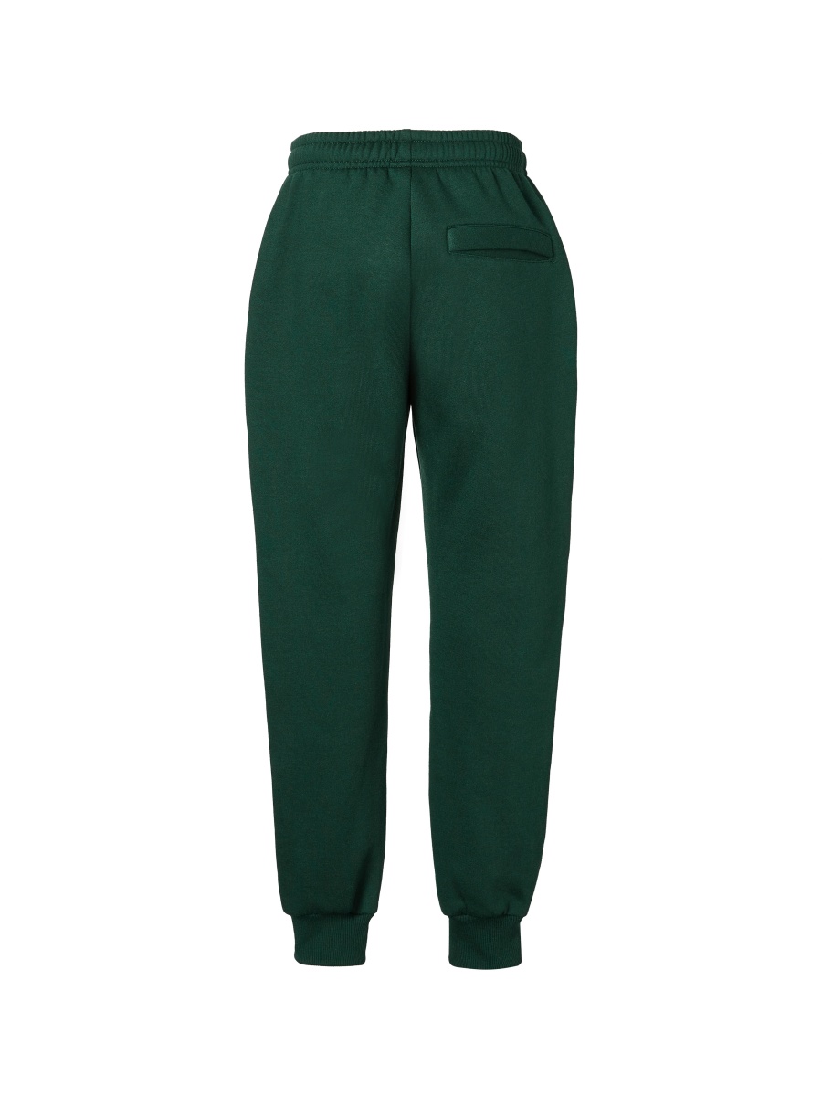 Double Knee Fleece Track Pants with Ribbed Cuffs