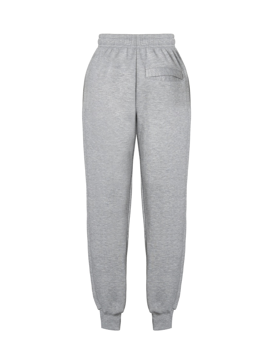 Double Knee Fleece Track Pants with Ribbed Cuffs