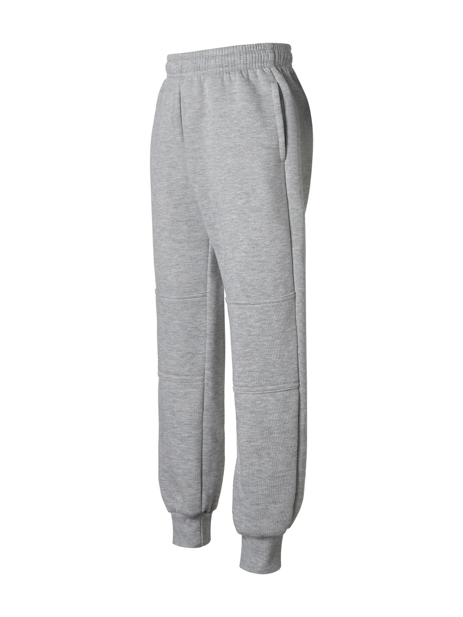 Double Knee Fleece Track Pants with Ribbed Cuffs