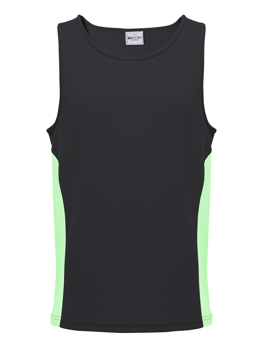 Mens/Kids Micro Mesh Contrast Singlet