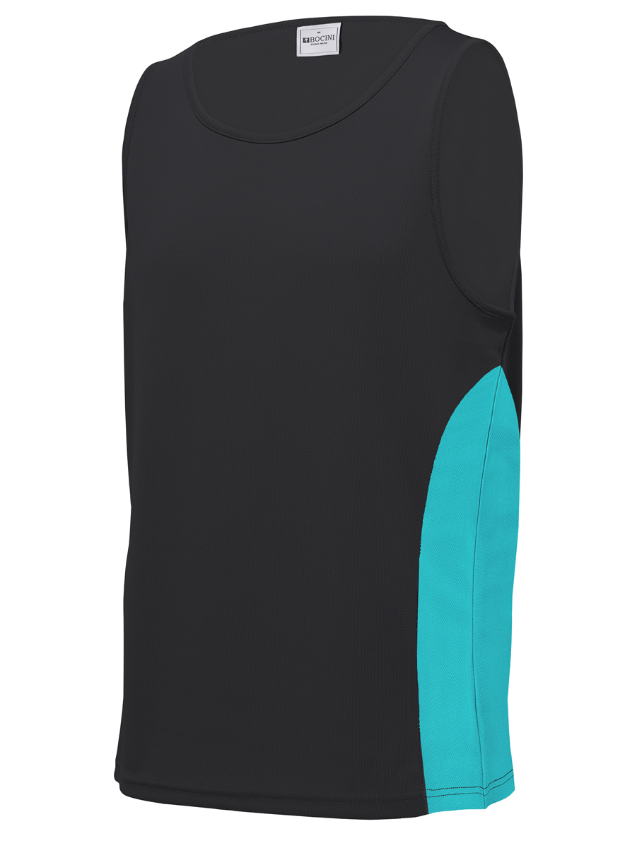 Mens/Kids Micro Mesh Contrast Singlet