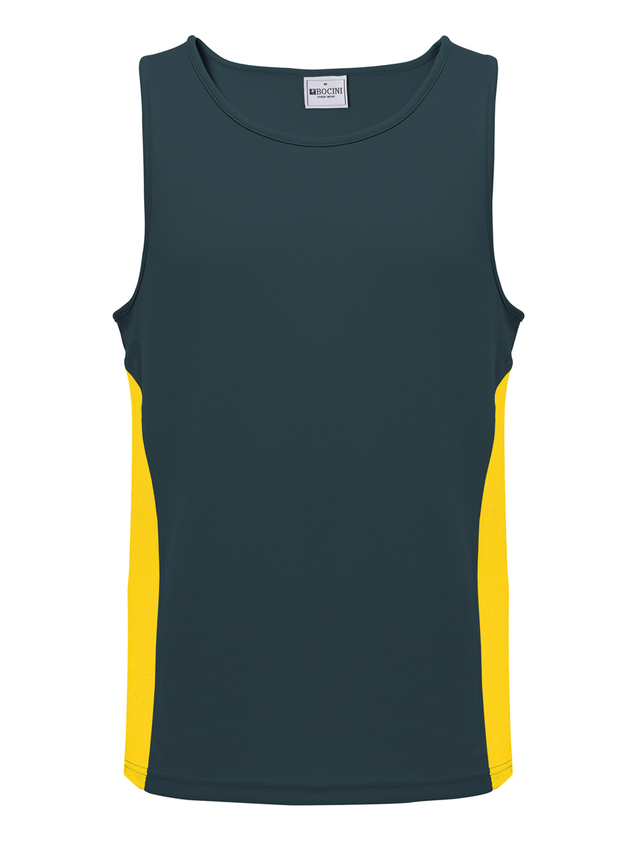 Mens/Kids Micro Mesh Contrast Singlet
