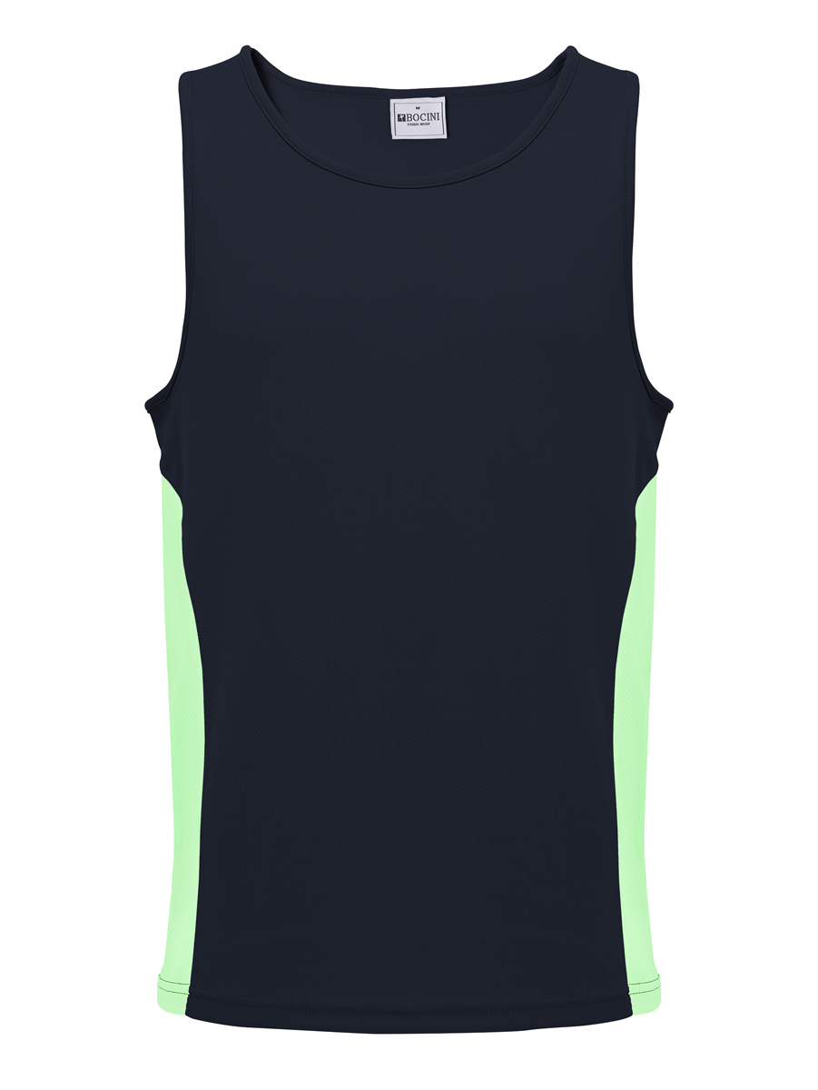 Mens/Kids Micro Mesh Contrast Singlet