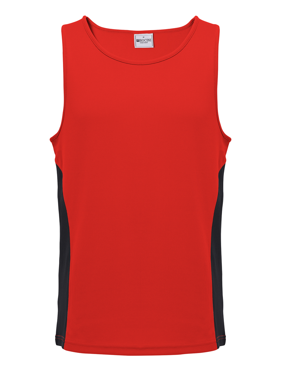 Mens/Kids Micro Mesh Contrast Singlet